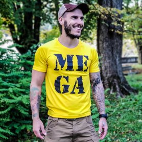 Funkční rychleschnoucí pánské tričko MEGA žluté, Liptáci