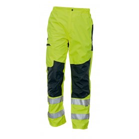Nezateplené kalhoty Ticino s reflexními prvky, žluté