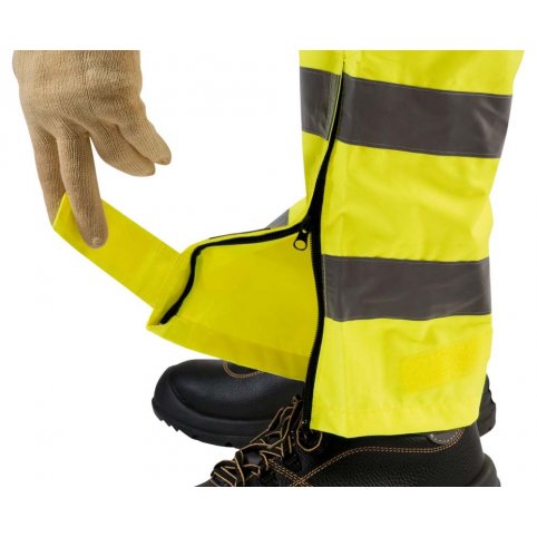 Nezateplené kalhoty Ticino s reflexními prvky, žluté