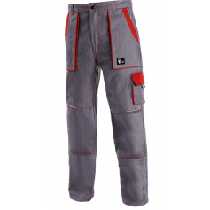 Pánské kalhoty CXS luxy JOSEF, šedo-červené