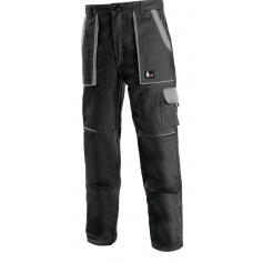 Pánské kalhoty CXS luxy JOSEF, černo-šedé