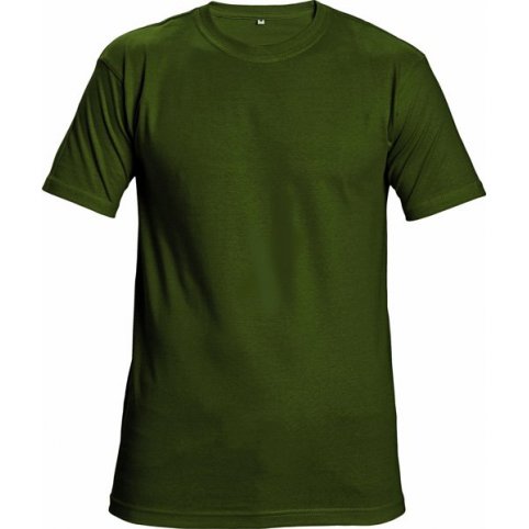 Tričko Teesta s krátkým rukávem, lahvově zelené