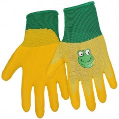 Dětské rukavice DRAGO, žluto-zelené