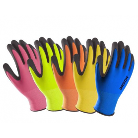 Polomáčené rukavice PETRAX s blistrem (POZOR! Každá velikost je jiné barvy! Info v popisu)