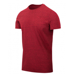 Pánské triko SLIM červený melír, Helikon-Tex
