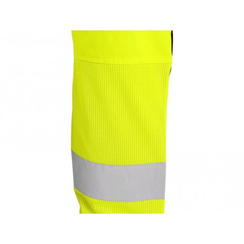 Pánské kalhoty HALIFAX do pasu, výstražné se síťovinou, žluto-modré