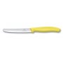 Kuchyňský nůž zoubkový 11cm, žlutý