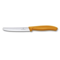 Kuchyňský nůž zoubkový 11cm, oranžový