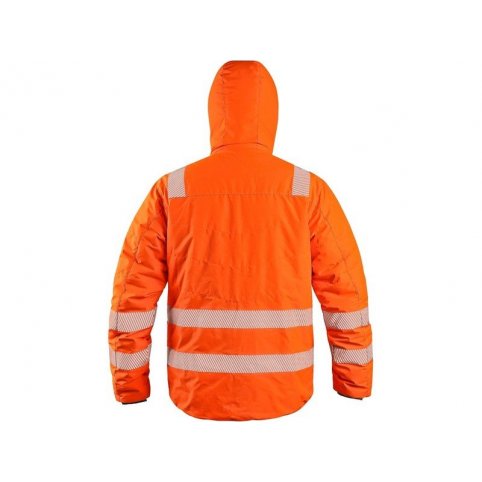 Pánská reflexní bunda CXS CHESTER, HI-VIS oranžová, oboustranná