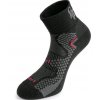 Elastické ponožky SOFT, černočervené, Canis