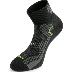 Elastické ponožky SOFT, černožluté, Canis