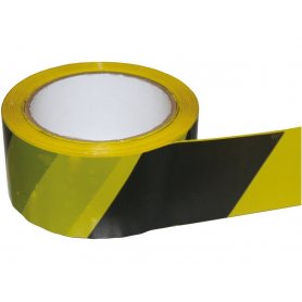 Lepicí páska - výstražná, 50mmx66m, žluto-černá