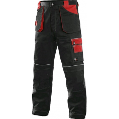 Pánské kalhoty ORION TEODOR, černo-červené