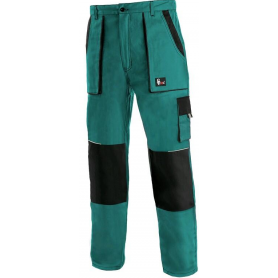 Pánské prodloužené kalhoty CXS luxy JOSEF, zeleno-černé