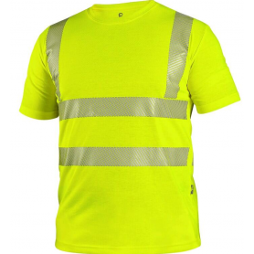 Pracovní tričko CXS BANGOR, výstražné, žluté