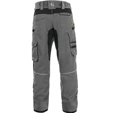 Pracovní kalhoty CXS STRETCH, zkrácené 170-176 cm, šedo-černé