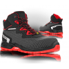 Kotníčková obuv SACRAMENTO S3 ESD, černo-červená