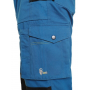 Pracovní kalhoty CXS STRETCH na kšandy, zkrácené 170-176 cm, modro-černé