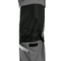 Pracovní kalhoty CXS STRETCH na kšandy, zkrácené 170-176 cm, šedo-černé