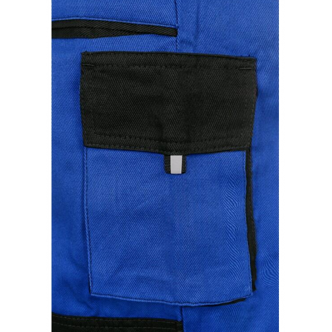 Pánské kalhoty na kšandy CXS LUXY ROBIN, zkrácené 170-176cm, modro-černé