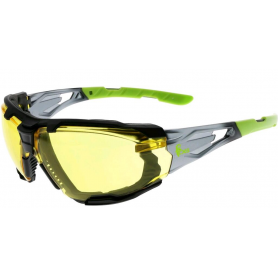Ochranné brýle OPSIS TEVA, žlutý zorník, černo-zelené