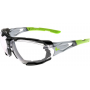Ochranné brýle OPSIS TIEVO, čiré, černo-zelené