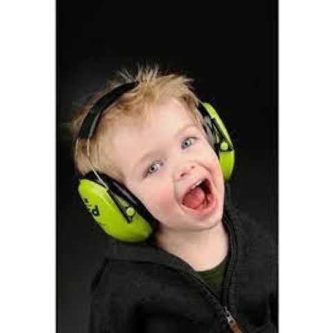 Dětská ochranná sluchátka, zelená, 3M