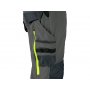 Pánské kalhoty NAOS, Šedo-černé, HV žluté doplňky