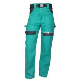 Dámské montérkové kalhoty do pasu COOL TREND, zeleno-černé