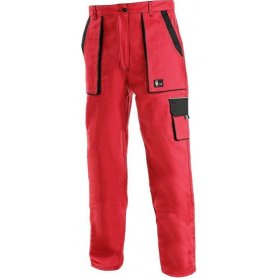 Dámské kalhoty CXS luxy ELENA, červeno-černé