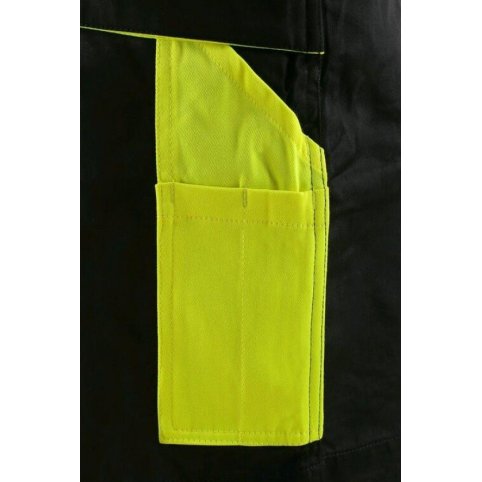 Pánské zimní kalhoty na šle SIRIUS BRIGHTON, černo-žluté