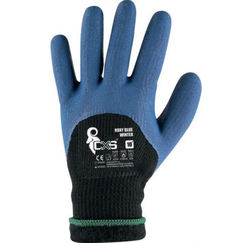 Potiahnuté zimné rukavice ROXY BLUE WINTER, veľ. 10