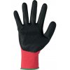 Povrstvené rukavice ALVAROS s blistrem, červeno - černé