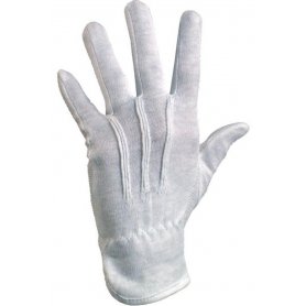 Textilní rukavice MAWA, s PVC terčíky, bílé s blistrem