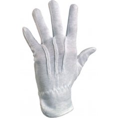 Textilní rukavice MAWA, s PVC terčíky, bílé s blistrem