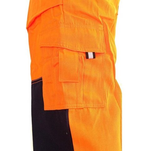 Pánské reflexní kalhoty na šle NORWICH, oranžovo-modré