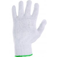 Textilní rukavice FALO, PLOVER, s PVC terčíky, bílo-modré