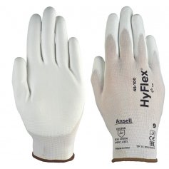 Povrstvené rukavice ANSELL SENSILITE 48-100, bílé