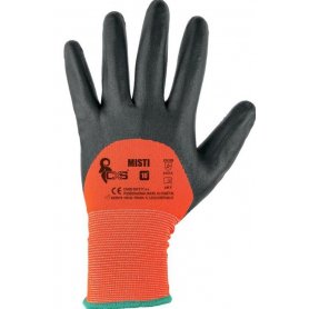 Povrstvené rukavice Mist, oranžovo-šedé