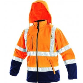 Pánská reflexní bunda DERBY, oranžovo-modrá (DOPRODEJ)