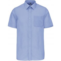 Pánská košile KARIBAN s krátkým rukávem, nebesky modrá