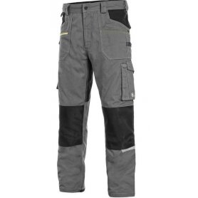 Pánské kalhoty CXS STRETCH do pasu, šedo-černé