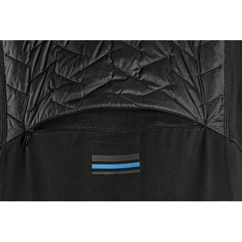 Pánská bunda CXS LEONIS, černá s HV modro/červenými doplňky
