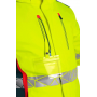 Pánská zimní výstražná softshellová bunda CXS BEDFORD WINTER, HI-VIS, žluto-petrolejová