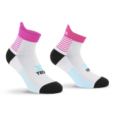 Funkční ponožky CALZA XT149, +5/+40°C, bílo-růžové, XTECH