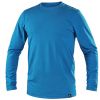Pánské tričko s dlouhým rukávem CXS SIMON, azurově modré