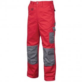 Montérkové kalhoty 2STRONG, červeno-šedé