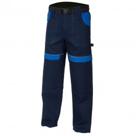 Montérkové kalhoty COOL TREND, tm.modrá-sv.modré