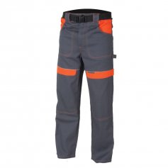 Montérkové kalhoty COOL TREND, šedo-oranžové