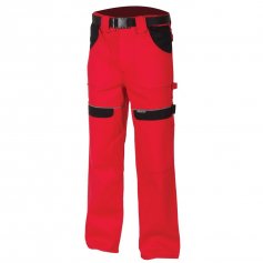 Montérkové kalhoty COOL TREND, červeno-černé